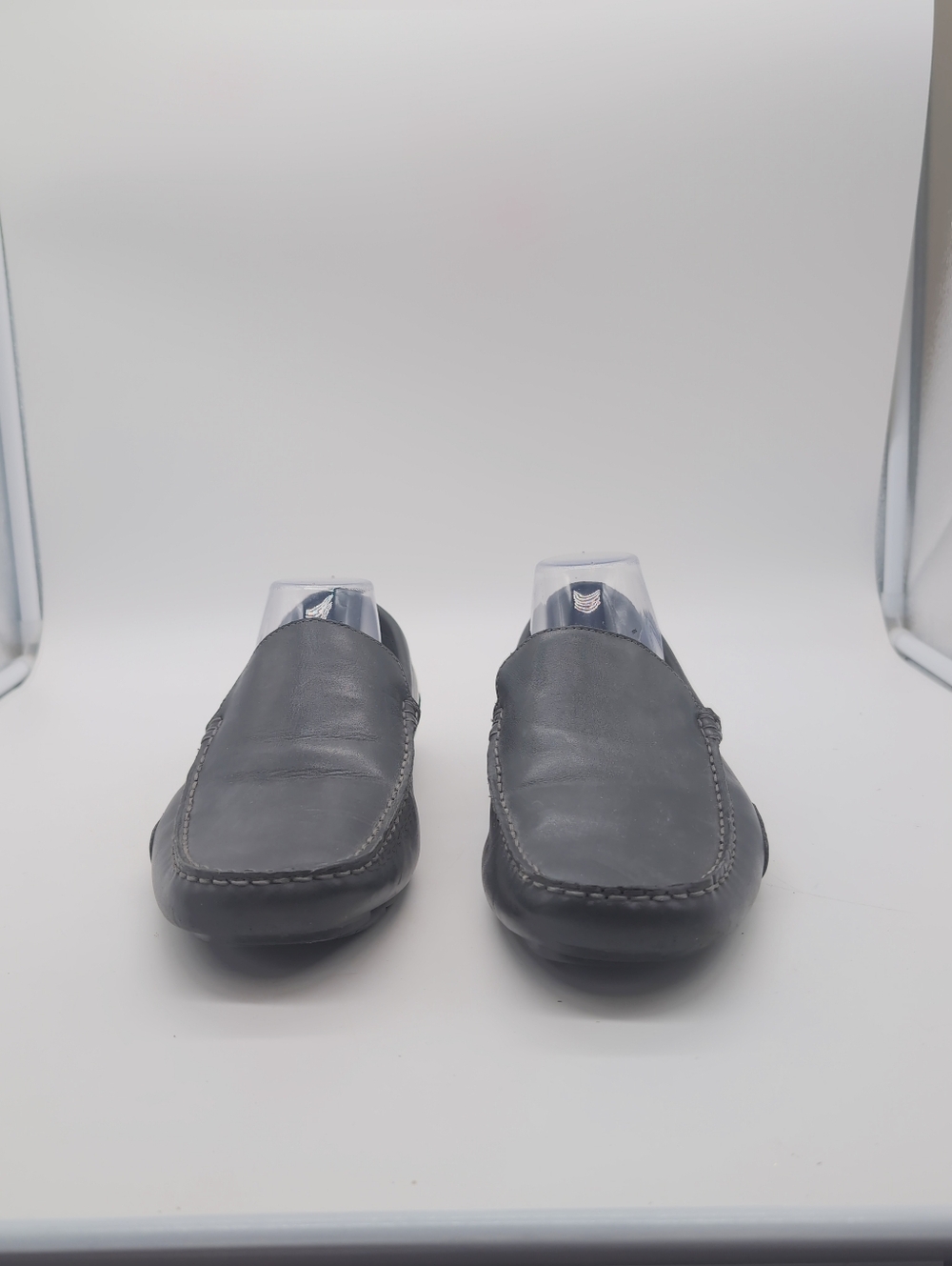 Kenneth Cole Driving Sz 9.5 Men's Black Slip-On Leather Loafers - Picture 2 of 8